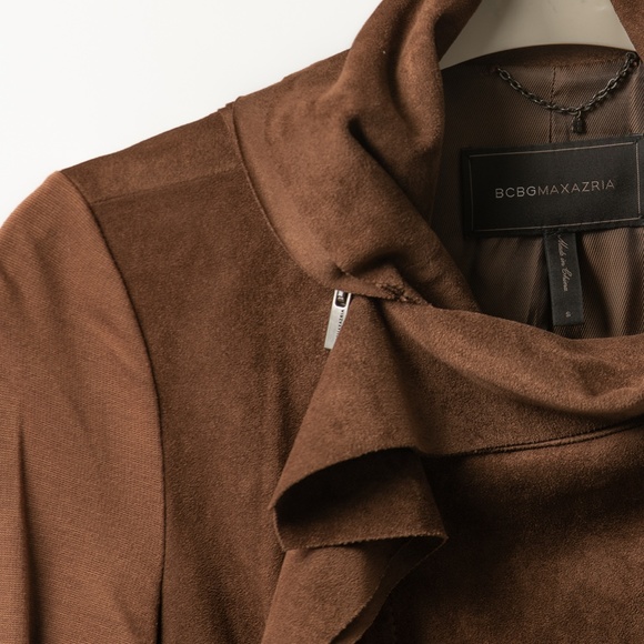 Ladies Small BCBGMAXAZRIA Zip up Velvet Jacket - Picture 3 of 5